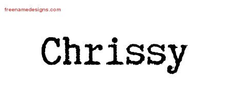 Typewriter Name Tattoo Designs Chrissy Free Download