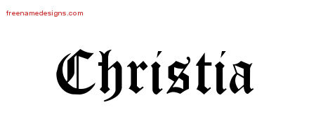 Blackletter Name Tattoo Designs Christia Graphic Download