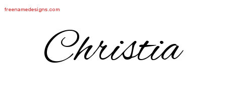 Cursive Name Tattoo Designs Christia Download Free