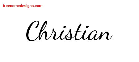 Lively Script Name Tattoo Designs Christian Free Printout