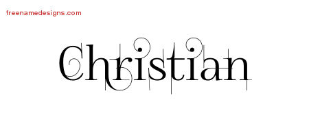 Decorated Name Tattoo Designs Christian Free