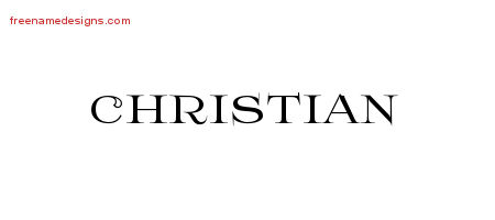 Flourishes Name Tattoo Designs Christian Printable