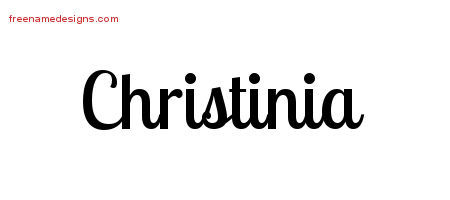 Handwritten Name Tattoo Designs Christinia Free Download