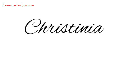 Cursive Name Tattoo Designs Christinia Download Free