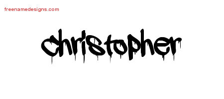 Graffiti Name Tattoo Designs Christopher Free