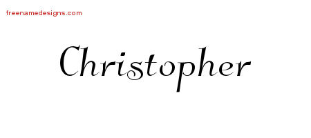 Elegant Name Tattoo Designs Christopher Download Free