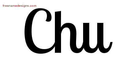 Handwritten Name Tattoo Designs Chu Free Download