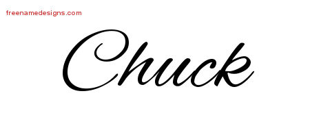 Cursive Name Tattoo Designs Chuck Free Graphic Cursive Name Tattoo Designs Chuck Free Graphic