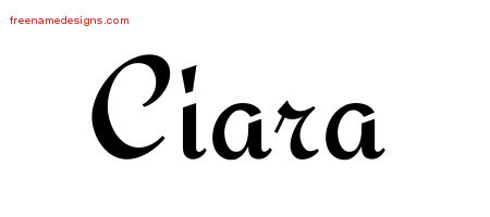 Calligraphic Stylish Name Tattoo Designs Ciara Download Free
