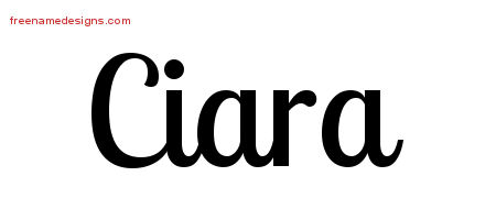 Handwritten Name Tattoo Designs Ciara Free Download