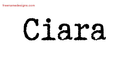 Typewriter Name Tattoo Designs Ciara Free Download