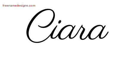 Classic Name Tattoo Designs Ciara Graphic Download