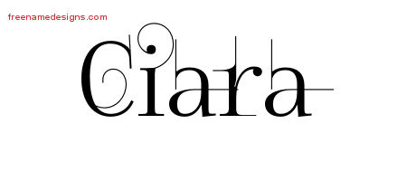 Decorated Name Tattoo Designs Ciara Free