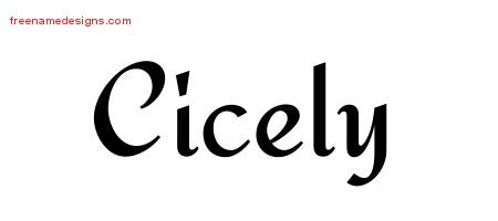 Calligraphic Stylish Name Tattoo Designs Cicely Download Free Calligraphic Stylish Name Tattoo Designs Cicely Download Free