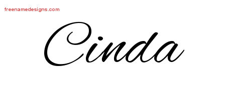 Cursive Name Tattoo Designs Cinda Download Free