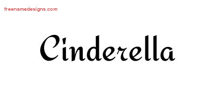 Calligraphic Stylish Name Tattoo Designs Cinderella Download Free