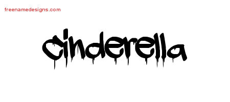 Graffiti Name Tattoo Designs Cinderella Free Lettering