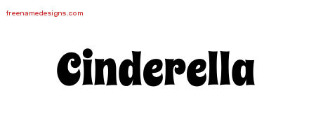 Groovy Name Tattoo Designs Cinderella Free Lettering