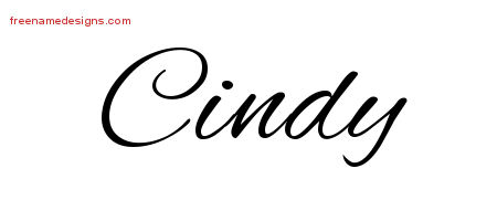 Cursive Name Tattoo Designs Cindy Download Free