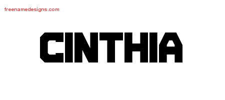 Titling Name Tattoo Designs Cinthia Free Printout