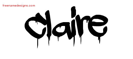 Graffiti Name Tattoo Designs Claire Free Lettering