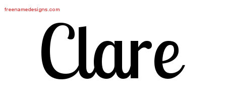 Handwritten Name Tattoo Designs Clare Free Download