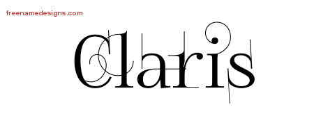 Decorated Name Tattoo Designs Claris Free