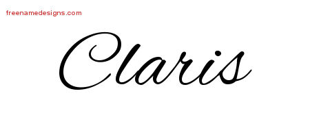 Cursive Name Tattoo Designs Claris Download Free