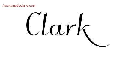 Elegant Name Tattoo Designs Clark Download Free