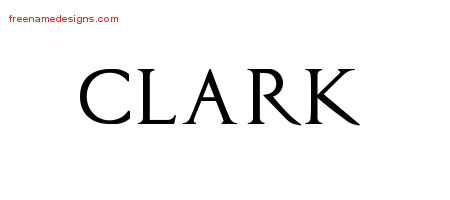 Regal Victorian Name Tattoo Designs Clark Printable