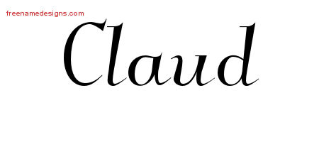 Elegant Name Tattoo Designs Claud Download Free