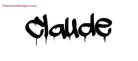 Graffiti Name Tattoo Designs Claude Free
