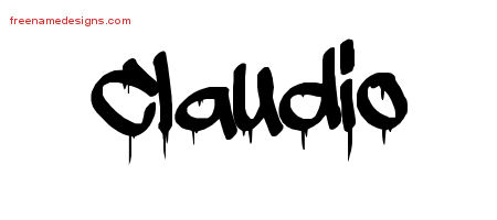 Graffiti Name Tattoo Designs Claudio Free
