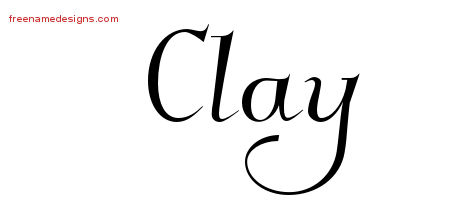 Elegant Name Tattoo Designs Clay Download Free
