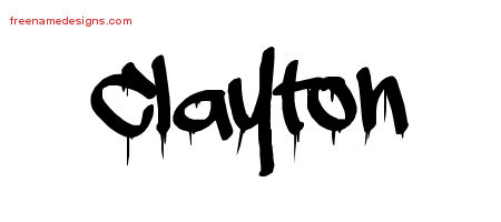 Graffiti Name Tattoo Designs Clayton Free