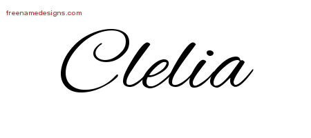 Cursive Name Tattoo Designs Clelia Download Free