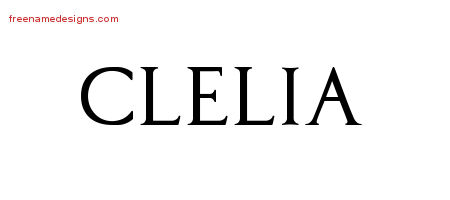 Regal Victorian Name Tattoo Designs Clelia Graphic Download
