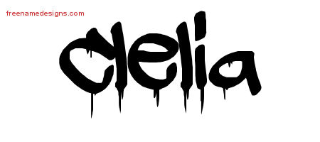 Graffiti Name Tattoo Designs Clelia Free Lettering