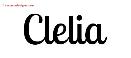 Handwritten Name Tattoo Designs Clelia Free Download