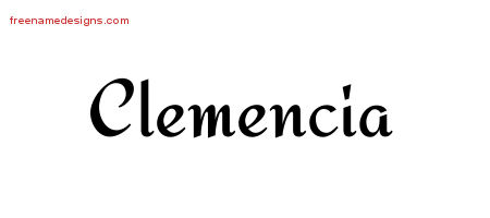 Calligraphic Stylish Name Tattoo Designs Clemencia Download Free