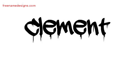Graffiti Name Tattoo Designs Clement Free