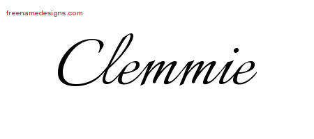 Calligraphic Name Tattoo Designs Clemmie Download Free