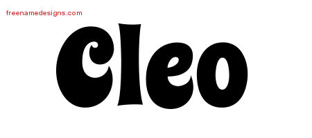 Groovy Name Tattoo Designs Cleo Free Lettering