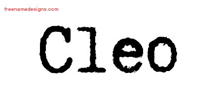Typewriter Name Tattoo Designs Cleo Free Download