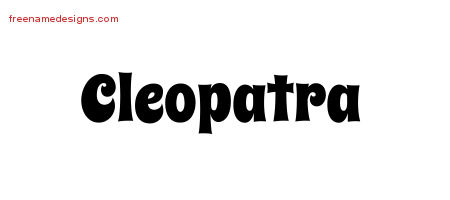 Groovy Name Tattoo Designs Cleopatra Free Lettering