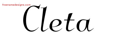 Elegant Name Tattoo Designs Cleta Free Graphic
