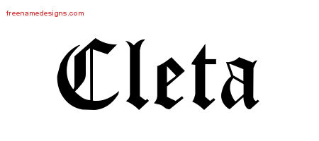 Blackletter Name Tattoo Designs Cleta Graphic Download