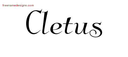 Elegant Name Tattoo Designs Cletus Download Free