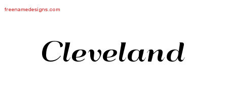 Art Deco Name Tattoo Designs Cleveland Graphic Download