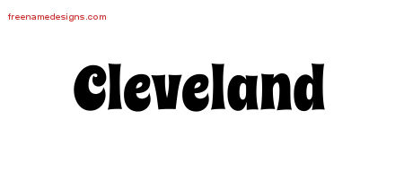 Groovy Name Tattoo Designs Cleveland Free